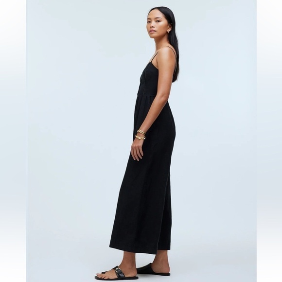 NWOT Madewell Sleeveless Wide-Leg Jumpsuit in 100% Linen - Picture 2 of 8